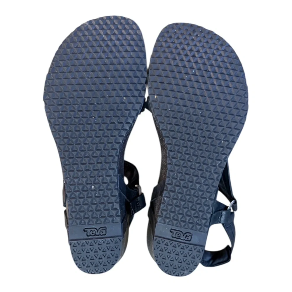 Teva Ysidro Universal Wedge Sandal Women’s Size 8.5 Genuine Leather Black